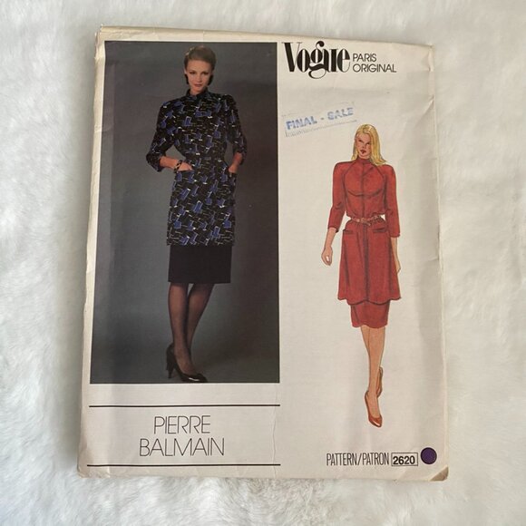 Vogue Paris Original Pierre Balmain Sewing Pattern - Picture 1 of 2